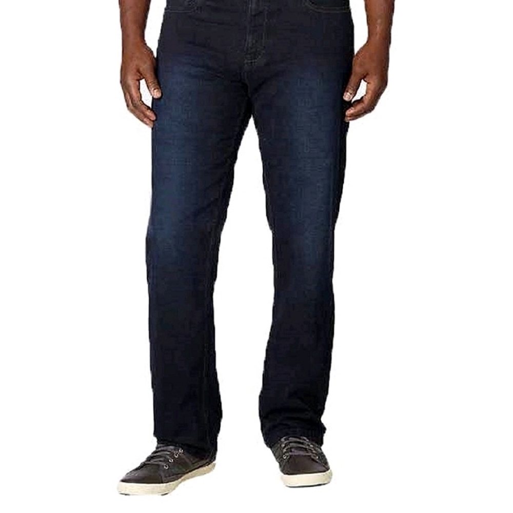 New Urban Star Men's Relaxed Fit Straight Leg Stretch 38 X 32 Deuin Jeans